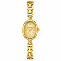 CARYINO Women's Oval Gold Bracelet Analog Watch Pixie La Bella