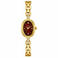 CARYINO Women's Oval Gold Bracelet Analog Watch Pixie La Bella