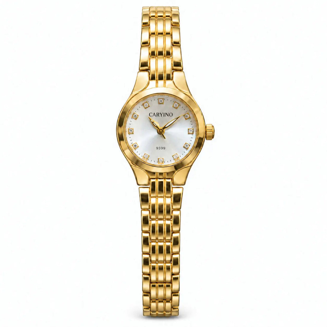 CARYINO 9399 Crystal Dial Gold Bracelet Watch