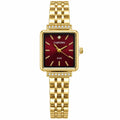 CARYINO Crystal Accent Square Dial Bracelet Watch
