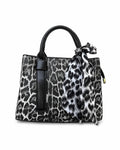 Classic Leopard Print Structured Handbag Pixie La Bella