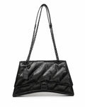 Quilted Shoulder Bag with Chain Strap