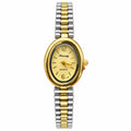 RINNADY Two-Tone Oval Dial Bracelet Watch