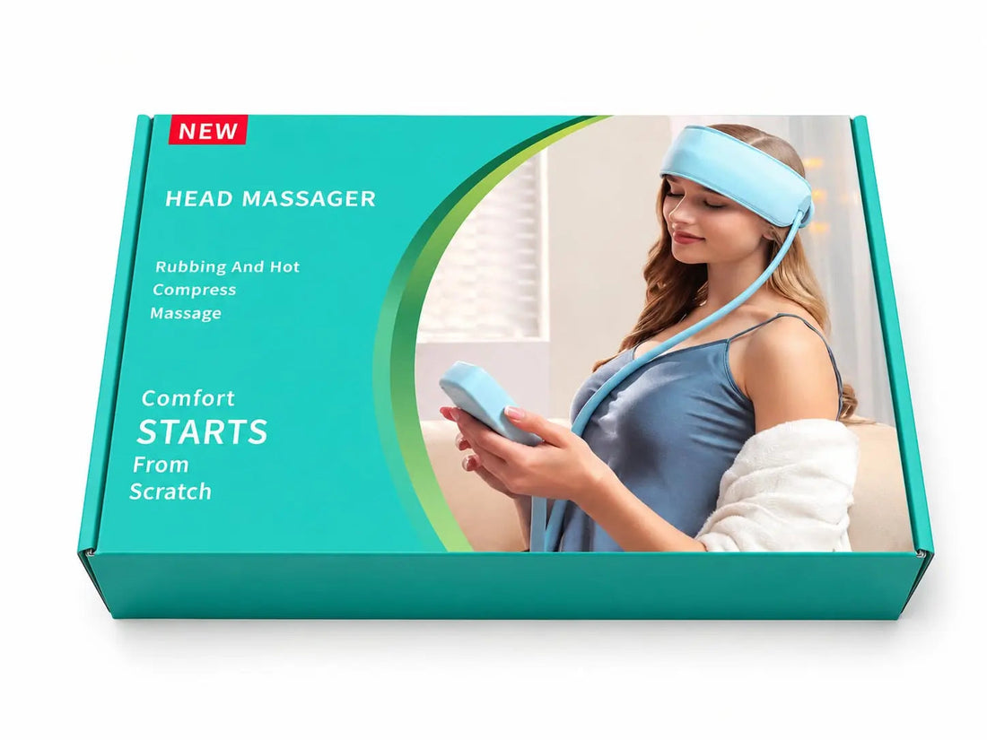 Portable Head Massager with Heat, Air Compression & Vibration